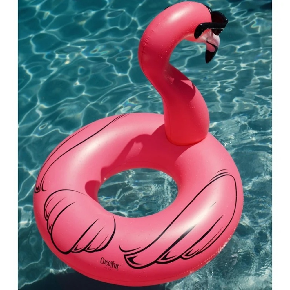 CocoNut Outdoor Pink Flamingo With Shades - 52" x 48" Pool Float